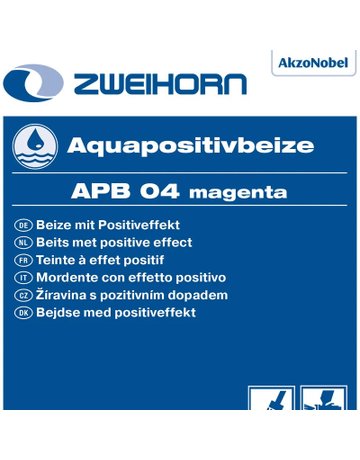 Aquapositivbeize APB 04 magenta 1 l - Zweihorn